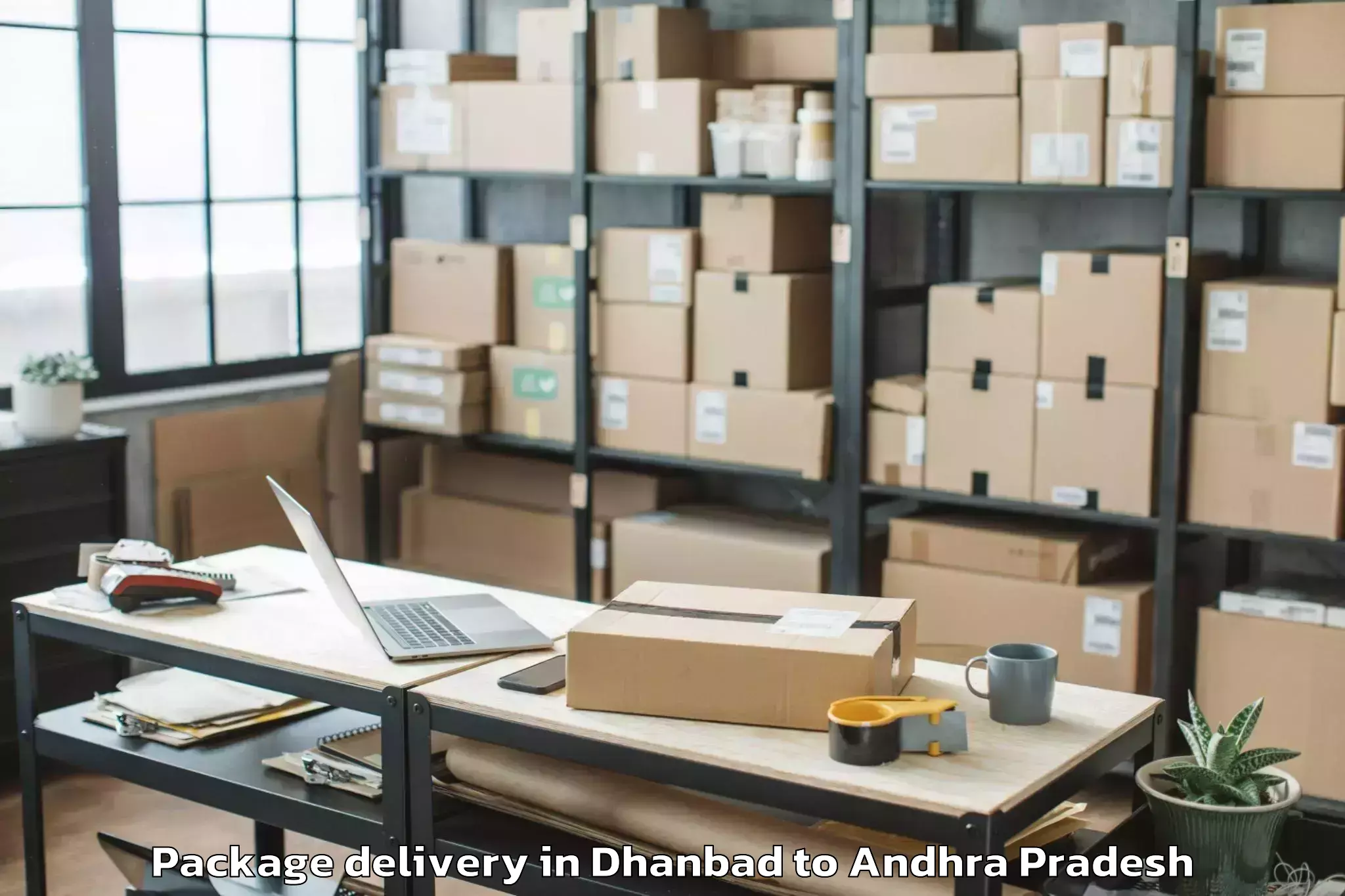 Book Dhanbad to Vignan University Guntur Package Delivery Online